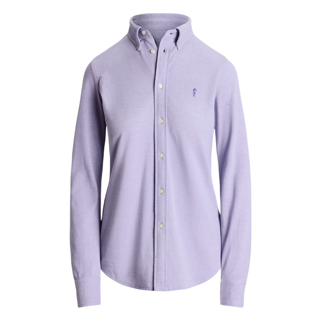 Camisa Mujer Manga Larga Oxford Premium Lila