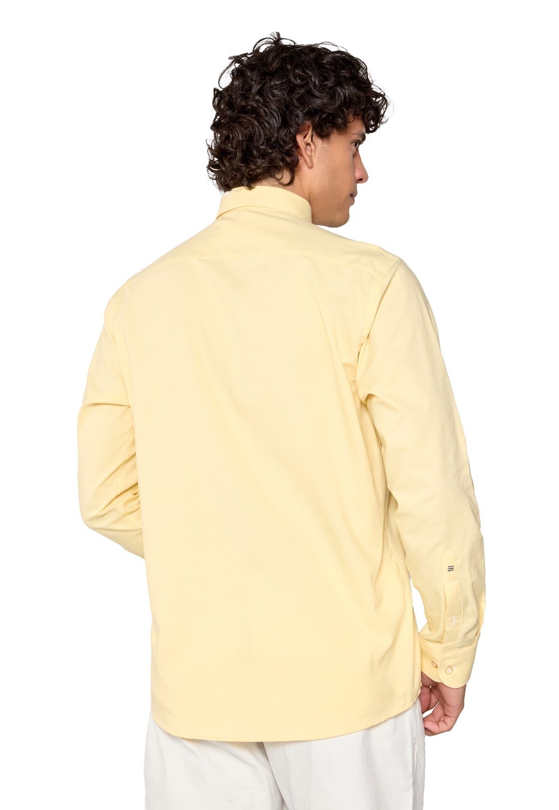 Camisa Manga Larga Oxford Premium Amarilla