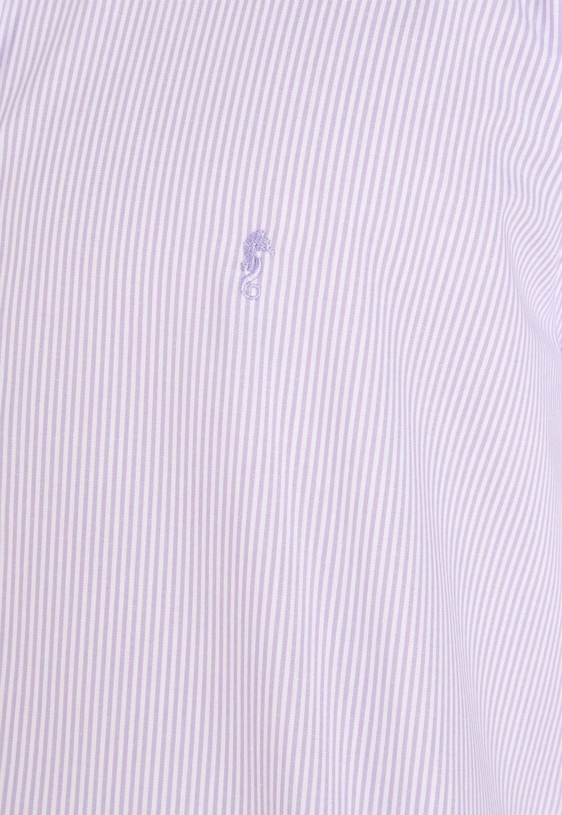 Camisa Manga Larga Rayas Lila
