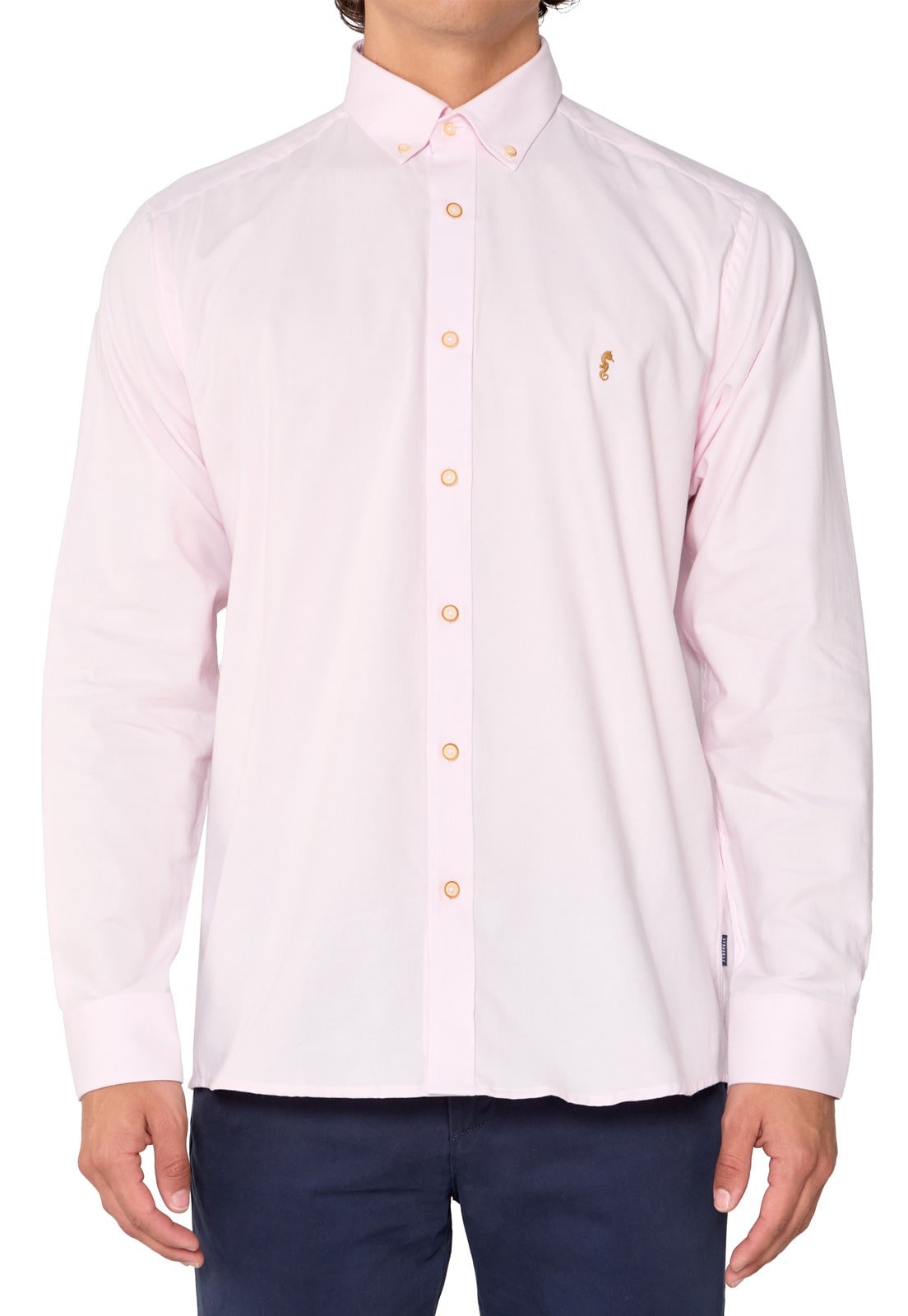 Camisa Manga Larga Oxford Premium Rosada