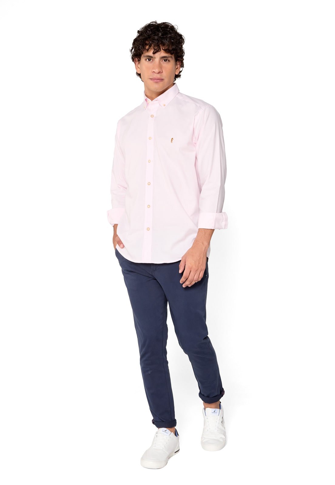Camisa Manga Larga Oxford Premium Rosada