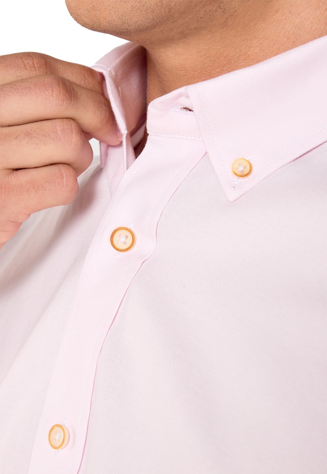 Camisa Manga Larga Oxford Premium Rosada