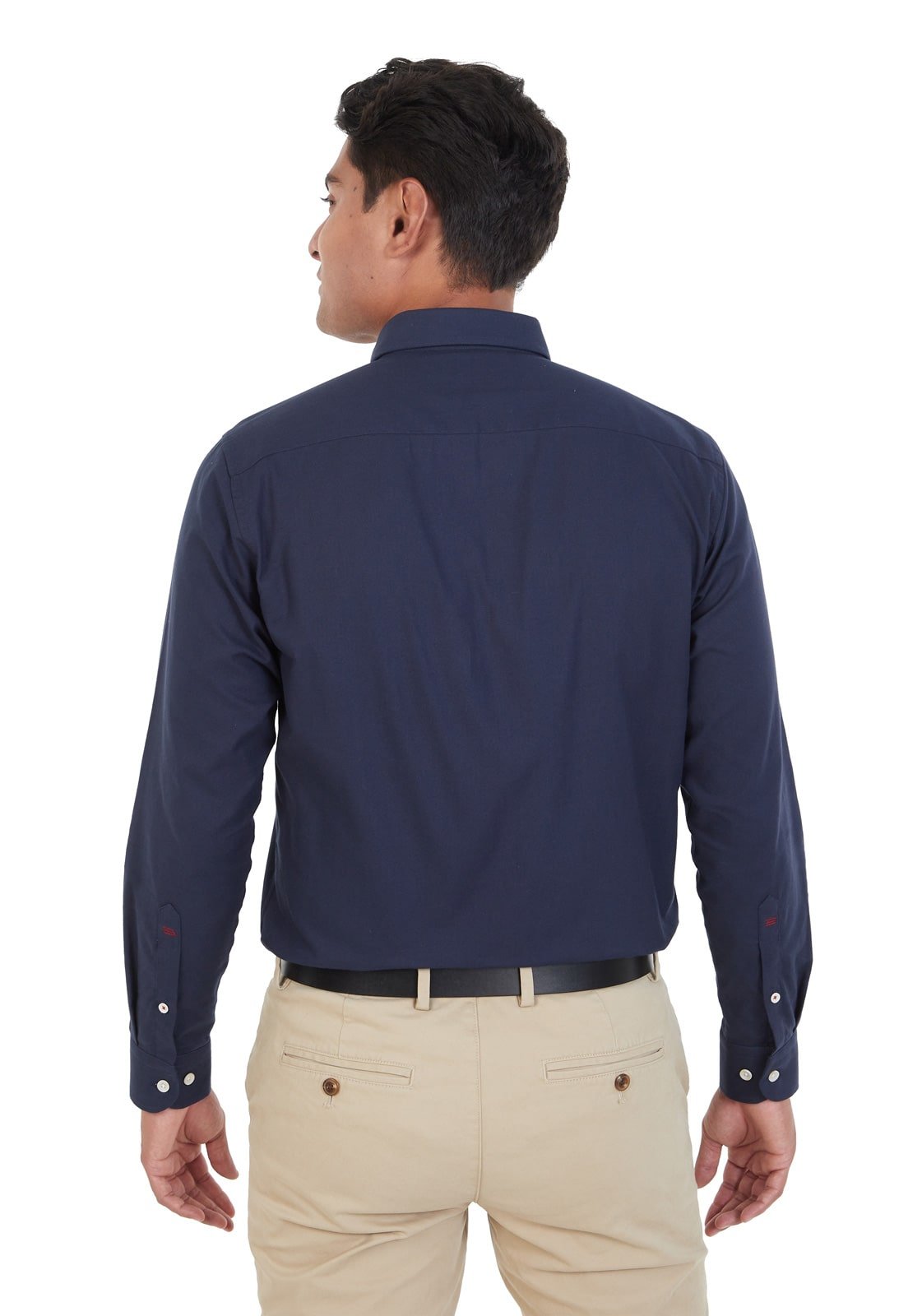 Camisa Manga Larga Oxford Premium Azul Oscuro