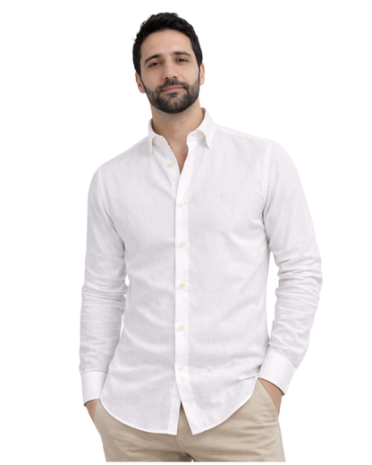 Camisa Milan Manga Larga Blanca