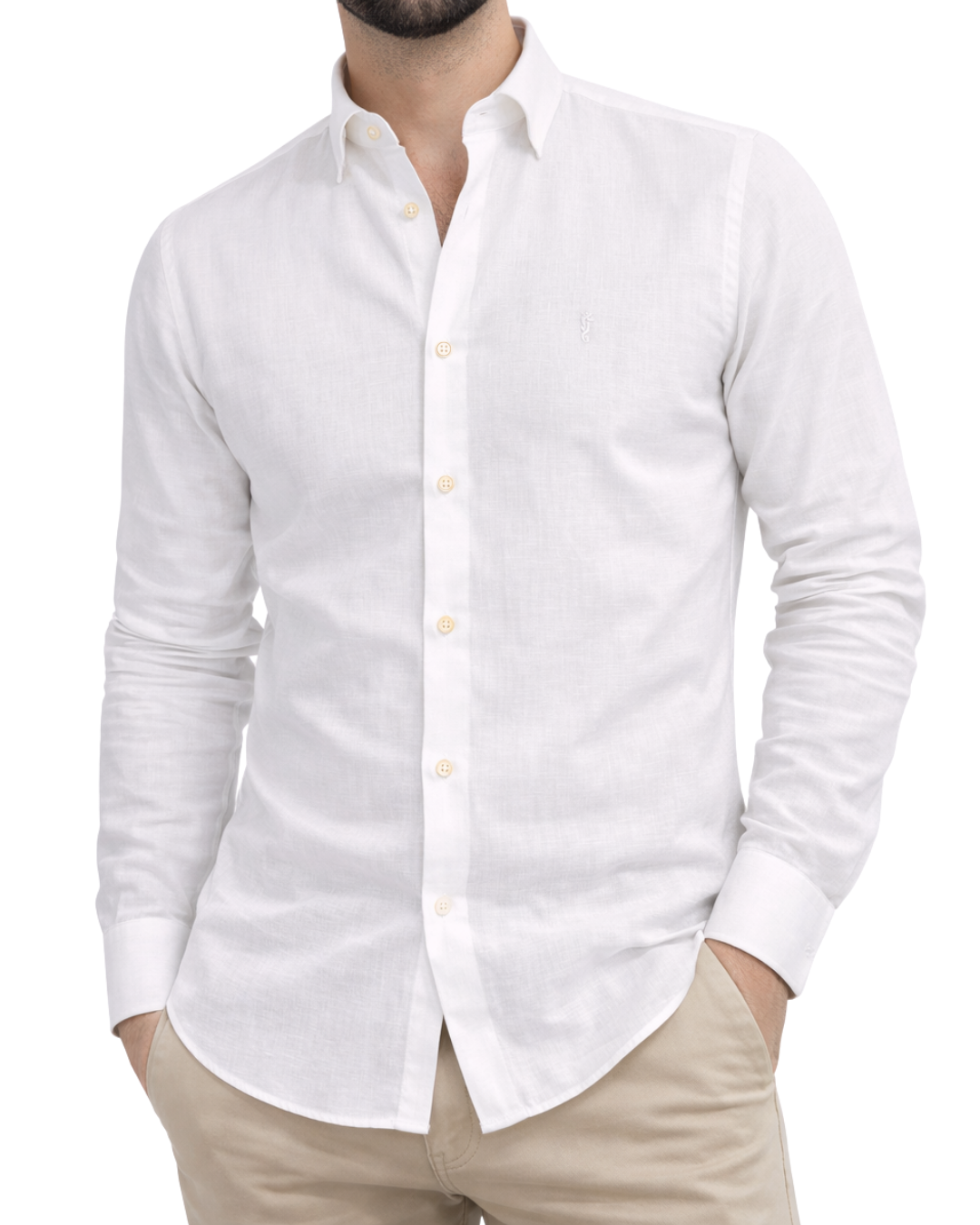 Camisa Milan Manga Larga Blanca