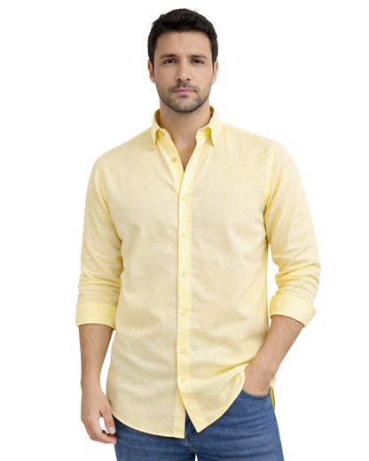 Camisa Milan Manga Larga Amarilla