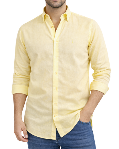 Camisa Milan Manga Larga Amarilla