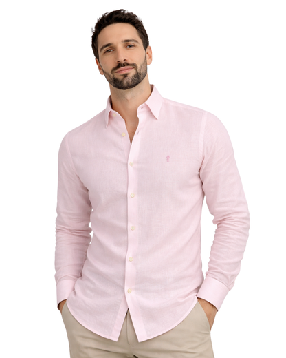 Camisa Milan Manga Larga Rosada