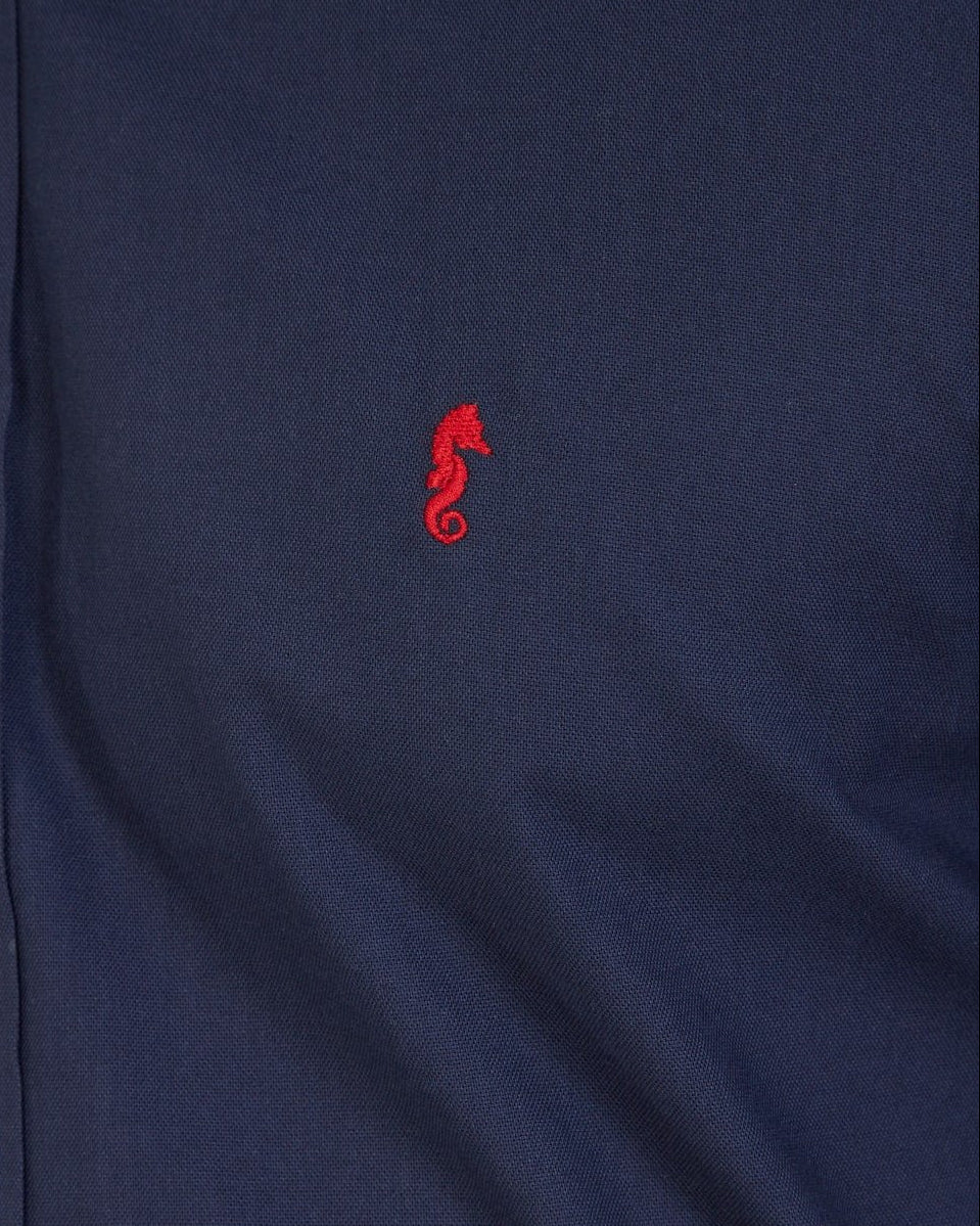 Camisa Manga Larga Oxford Premium Azul Oscuro